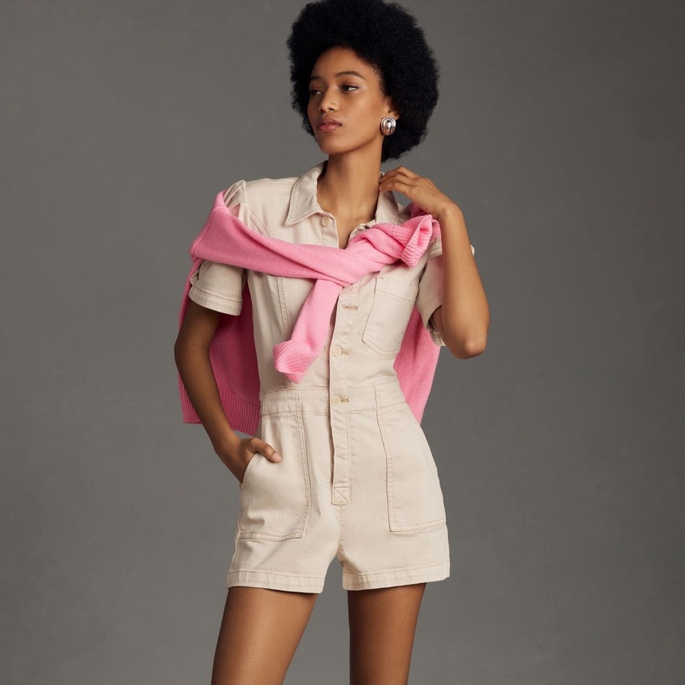 PILCRO ANTHROPOLOGIE SHORTS ROMPER SIZE 2 MSRP $148.00 NWT